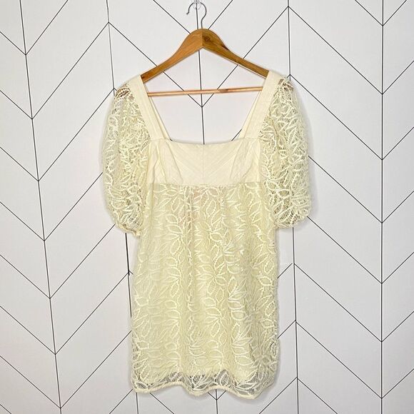 NWT Bcbgeneration Square Neck Boho Lace Dress - Picture 1 of 6